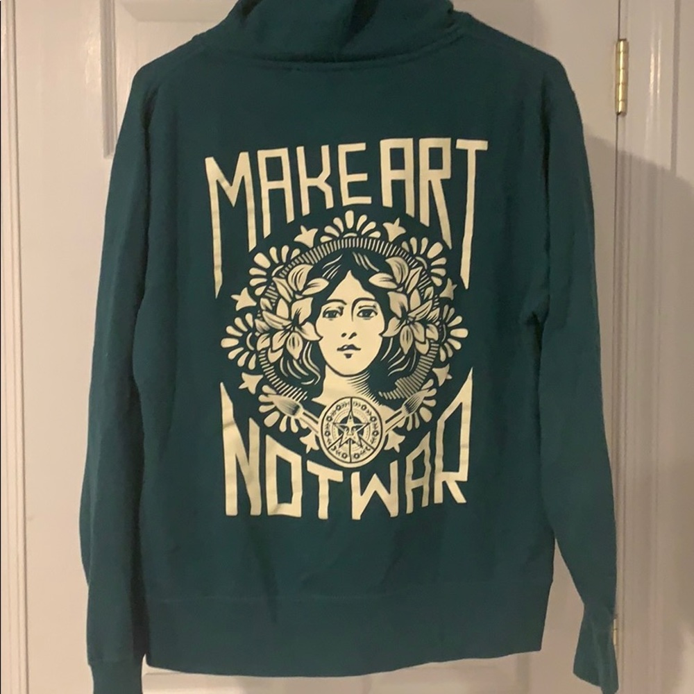 Hooded zip up sweatshirt